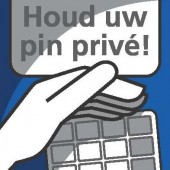 Sticker Houd uw pin prive